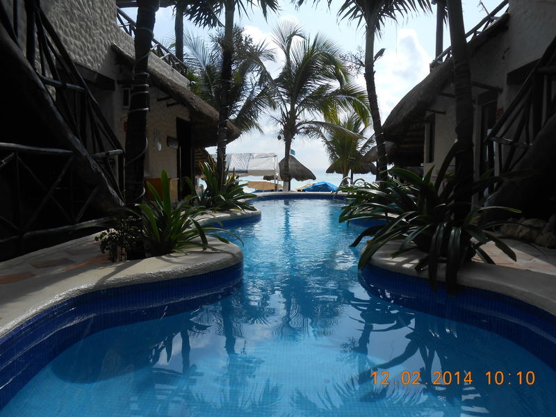 Capital O Mimi Del Mar, Playa Del Carmen Hotel Luaran gambar A view of the pool at the hotel